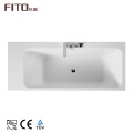 Excellent White Modern Freestanding Acrylic Square Small Bathtub With Faucet